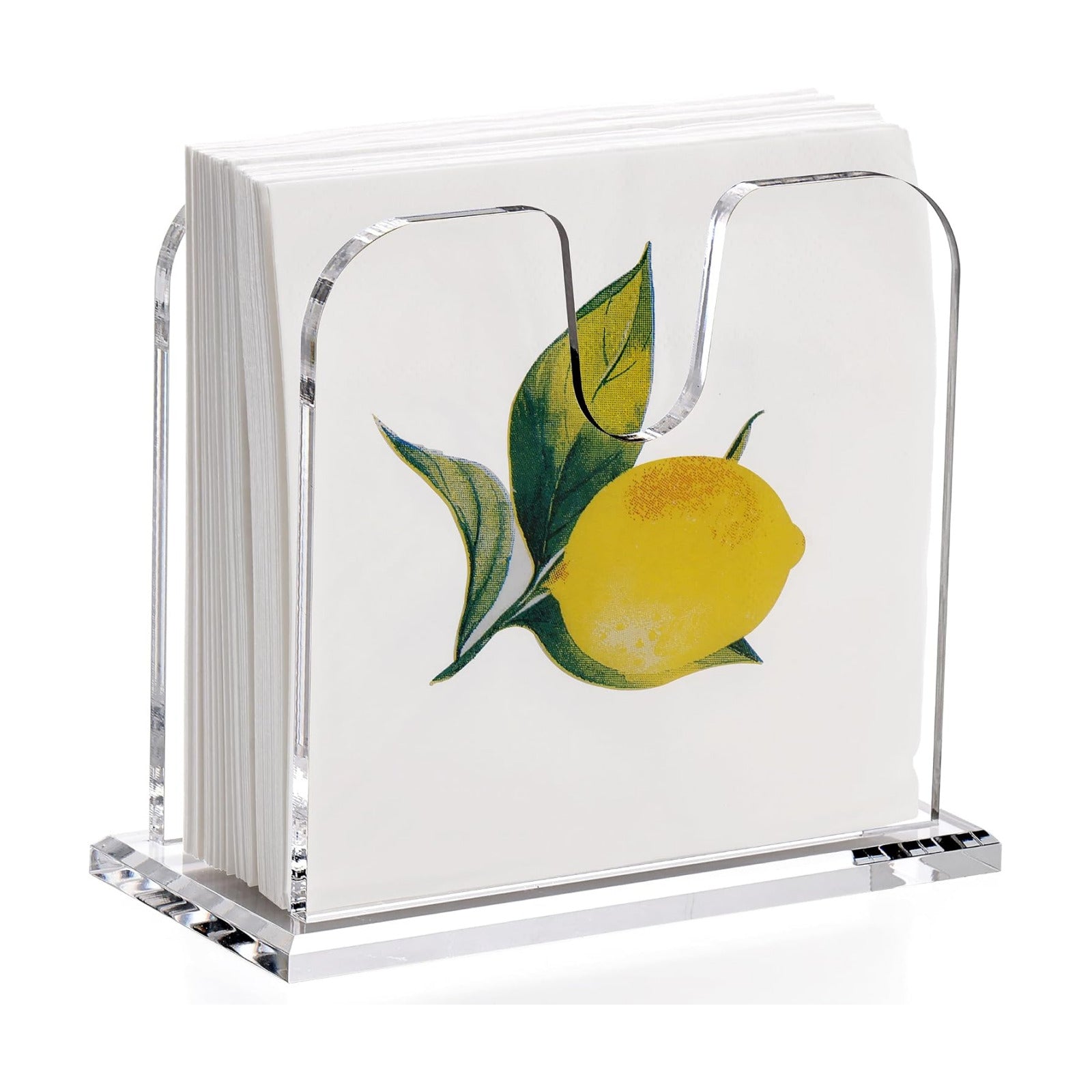 8mm Thickened base / 5.75 x 5 x 2.87 / Cocktail Napkin Holder / Clear