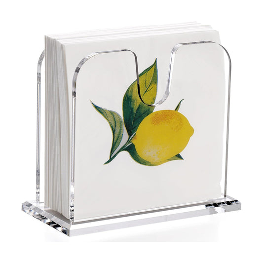 8mm Thickened base / 5.75 x 5 x 2.87 / Cocktail Napkin Holder / Clear