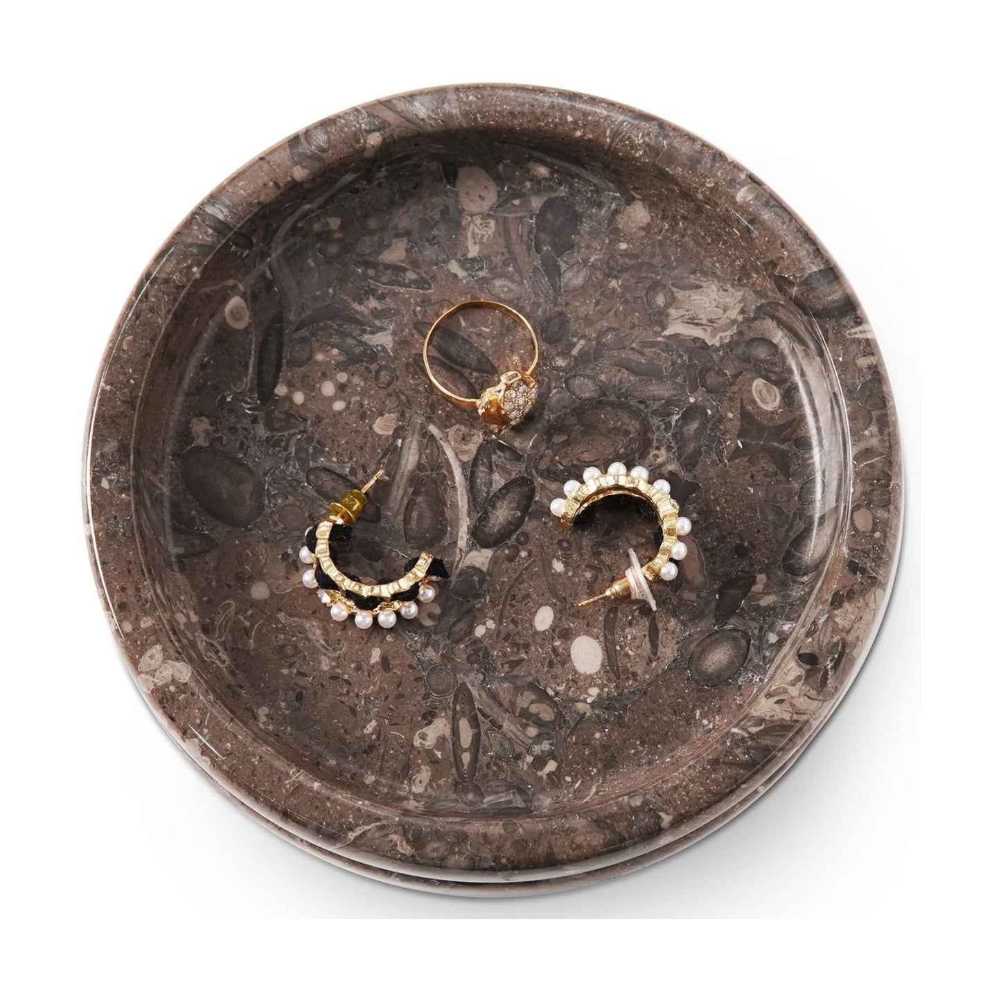 Key Tray / Candle & Trinket Dish / Oceanic / White / 5 Inch