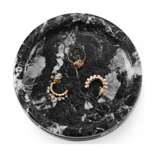 Key Tray / Candle & Trinket Dish / Black / 5 Inch