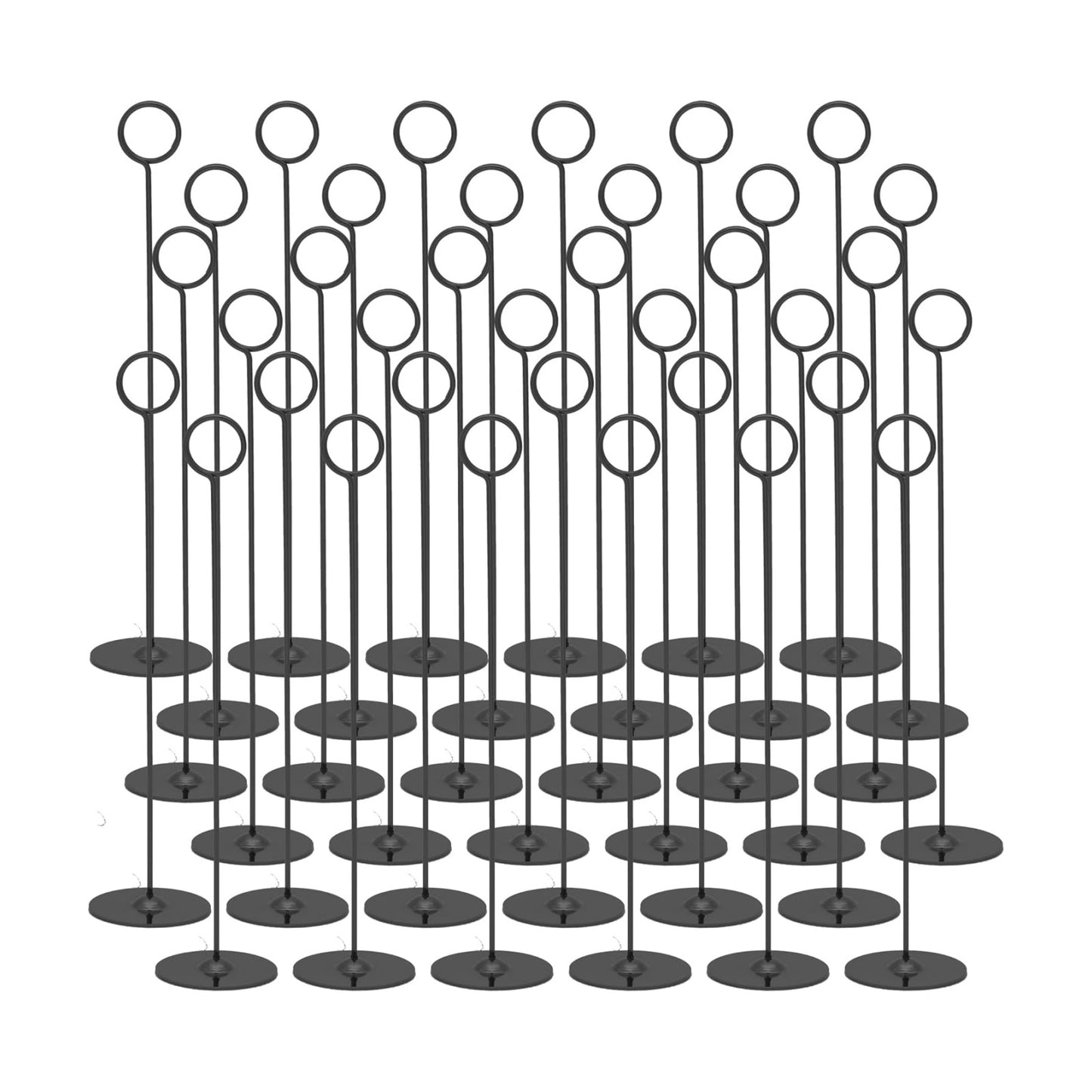 Urban Deco 36PK Table Number Holders Place Card Holders 12 Inch Table Card Holders Steel Card Holders for Photos, Food