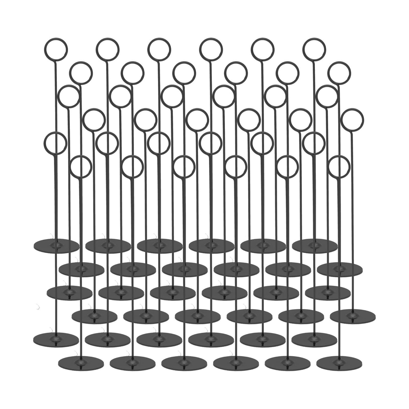 Urban Deco 36PK Table Number Holders Place Card Holders 12 Inch Table Card Holders Steel Card Holders for Photos, Food