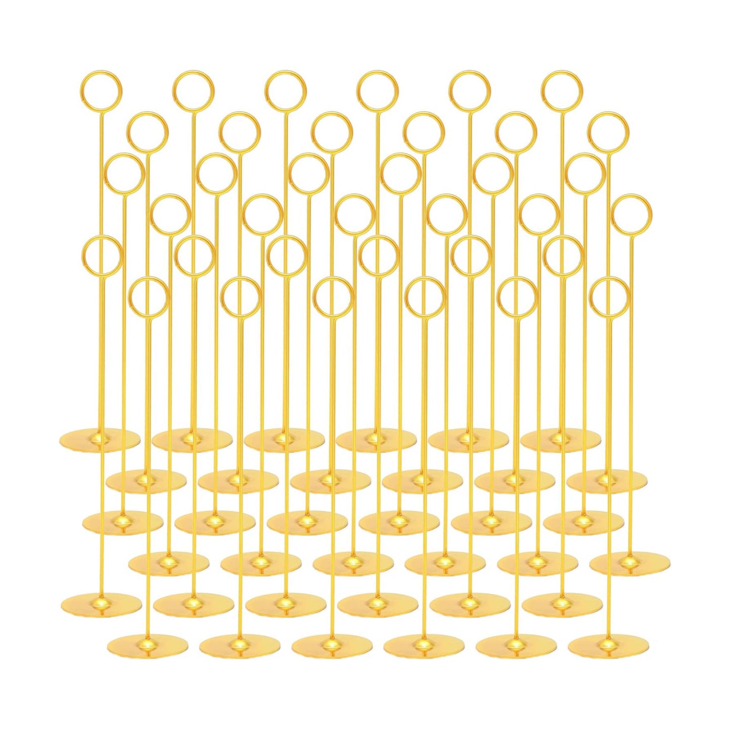 Urban Deco 36PK Table Number Holders Place Card Holders 12 Inch Table Card Holders Steel Card Holders for Photos, Food