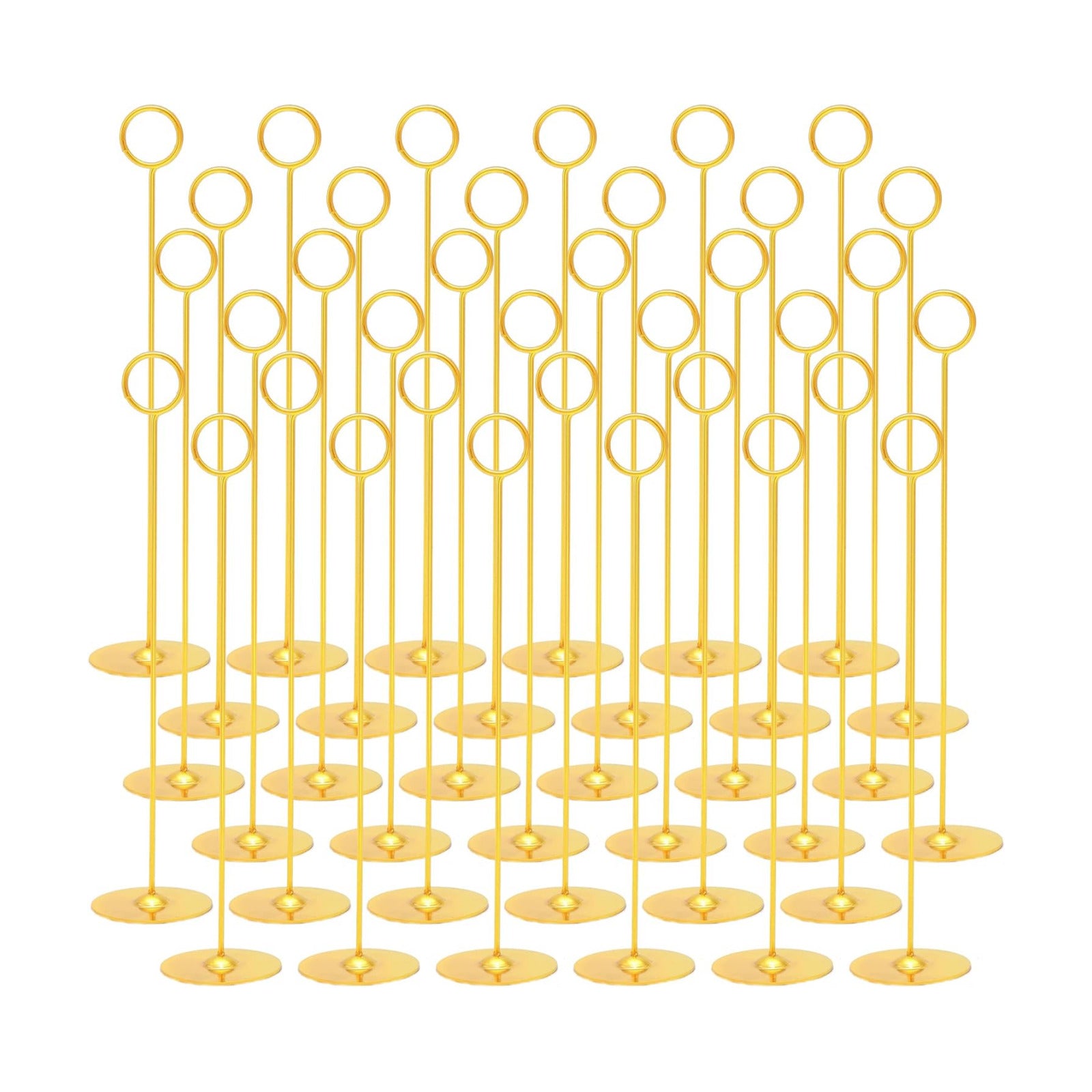 Urban Deco 36PK Table Number Holders Place Card Holders 12 Inch Table Card Holders Steel Card Holders for Photos, Food