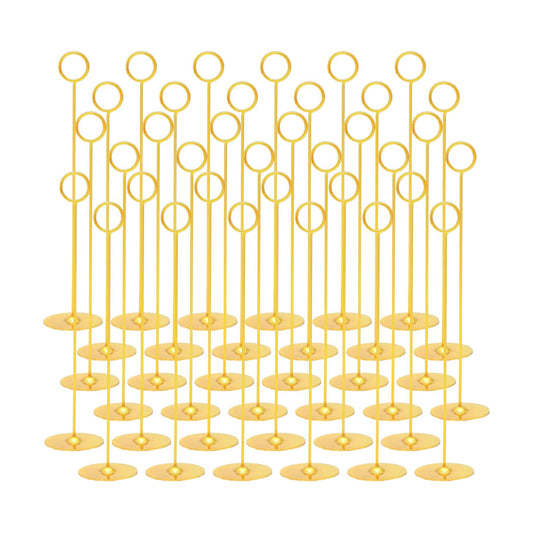Urban Deco 36PK Table Number Holders Place Card Holders 12 Inch Table Card Holders Steel Card Holders for Photos, Food