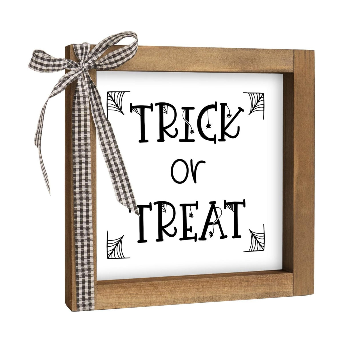 Trick or Treat Sign, Halloween Wall Table Shelf Mantle Home Decor