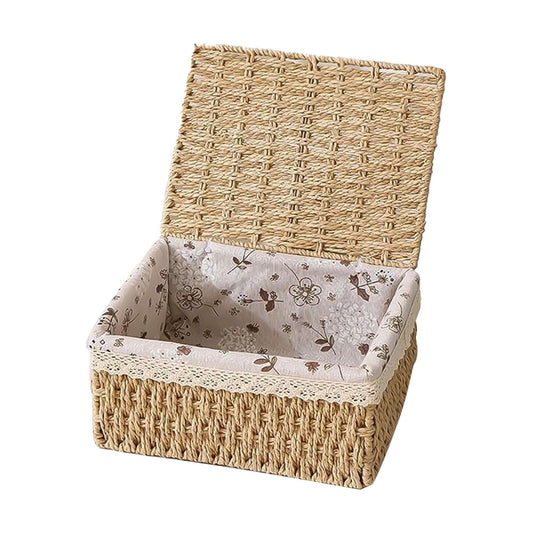 OQXEJPHFN Handwoven Wicker Storage Basket / 6.3 x 4.7