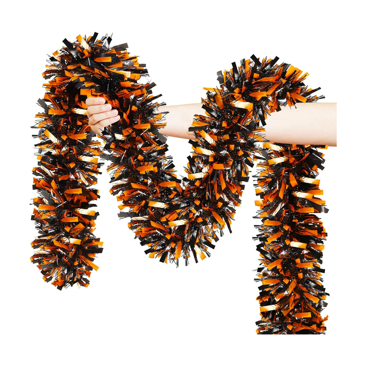 Halloween Decorations, 50FT Halloween Tinsel Garland