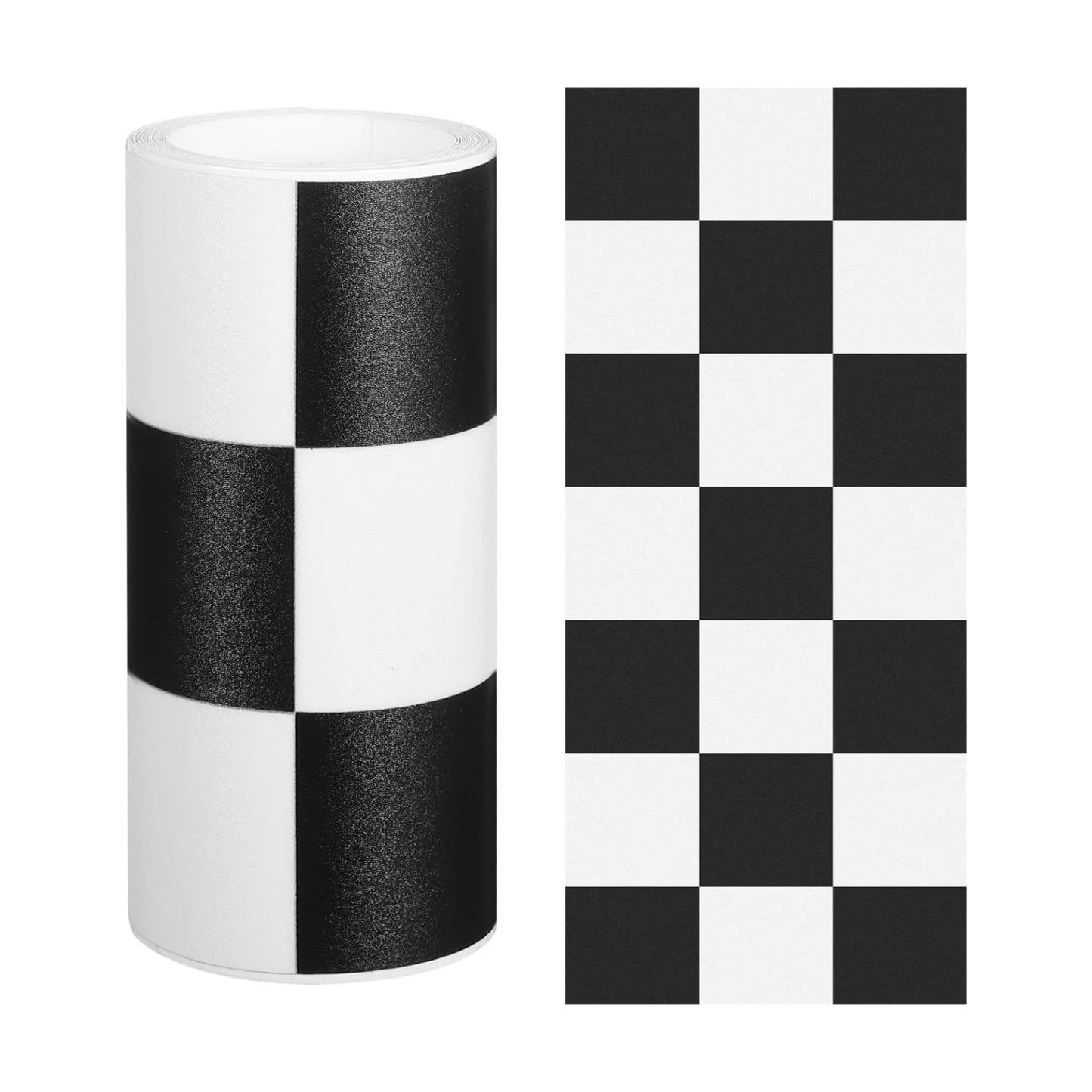 Checkered Bathroom Wall Sticker Bulletin Board Border Self Adhesive Vinyl Decorative Trim / 94 Inch