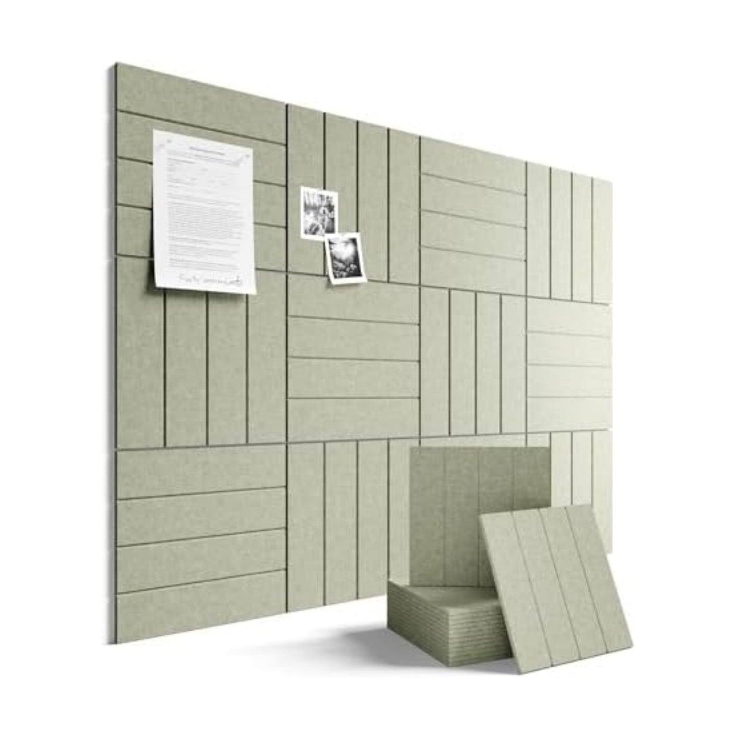 Fluxynara 48" x 36" Large Felt Bulletin Board, Sage