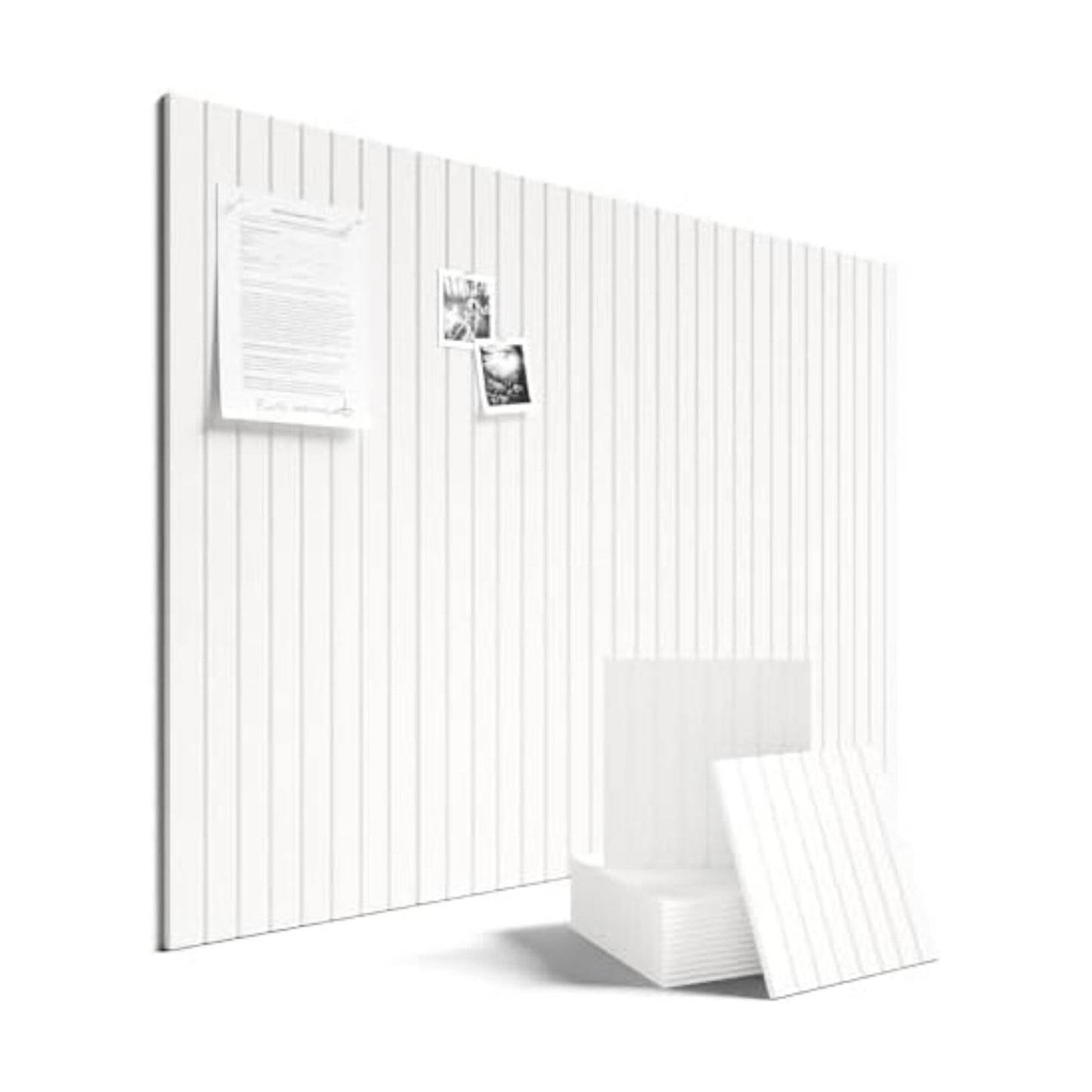 Fluxynara 48" x 36" Large Felt Bulletin Board, Milky White