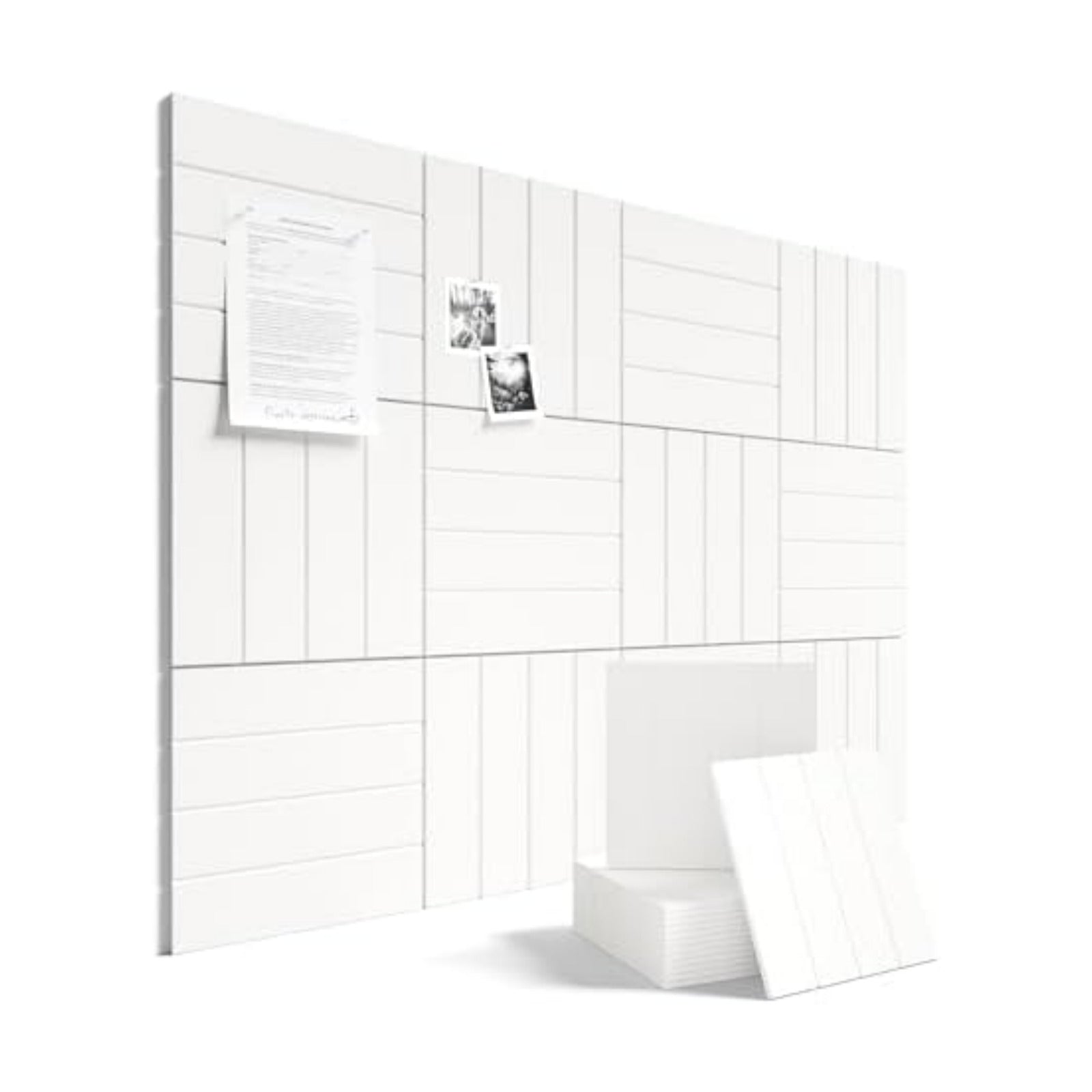 Fluxynara 48" x 36" Large Felt Bulletin Board, Milky White