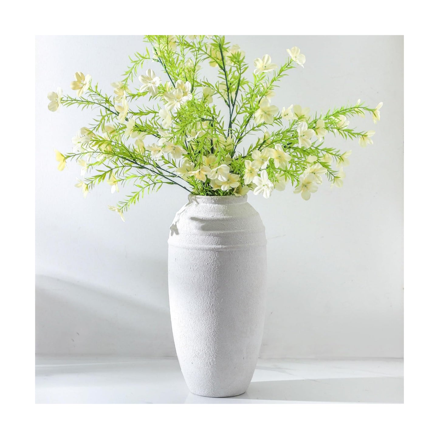 Tall Ceramic Vintage Vase / 12.87 Inch