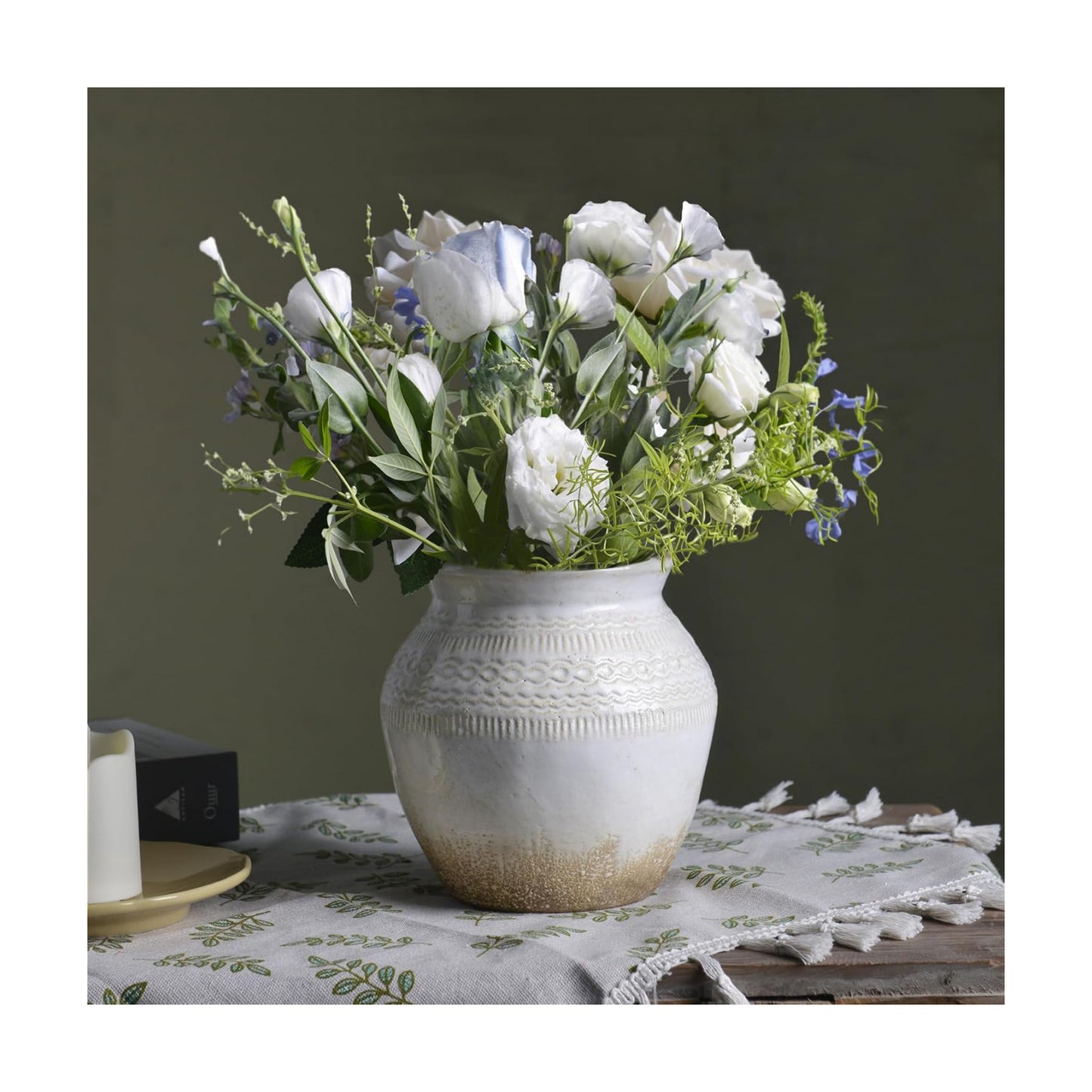 Boho Decorative Vases / White