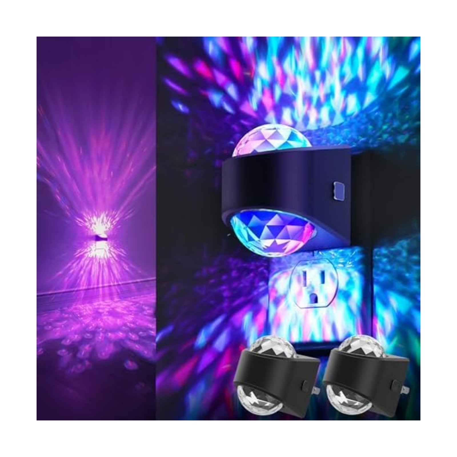 Briignite Night Lights Plug into Wall, Star Projector for Bedroom [2 Pack]
