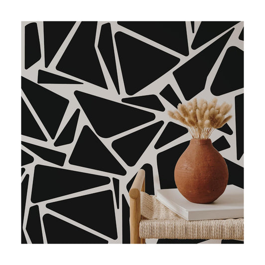 Large Boho Geometric Wall Decal Abstract Art Sticker / Modern / Black
