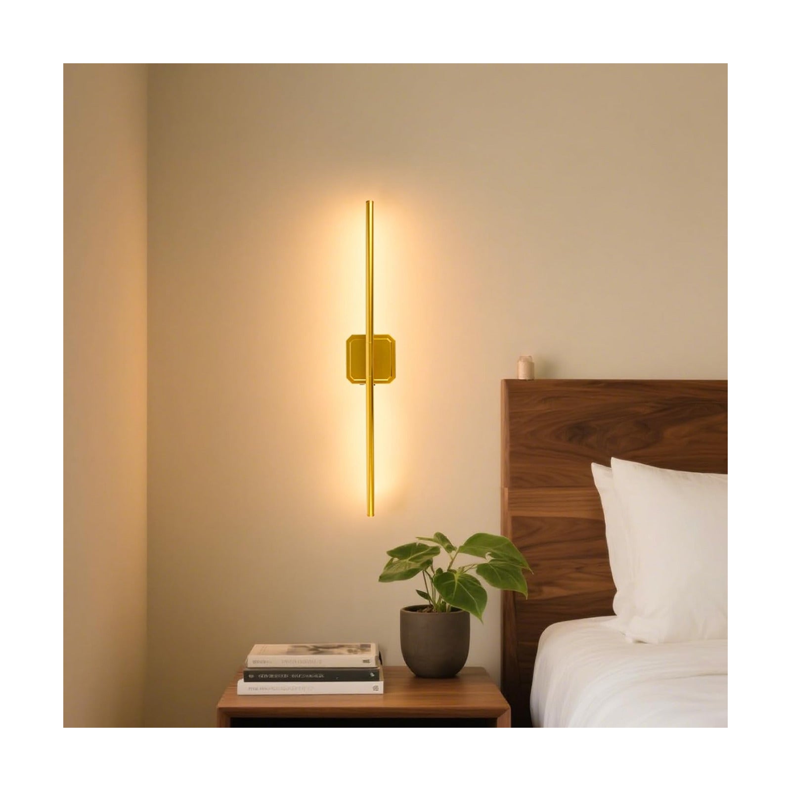 Battery Operated Wall Sconce Wireless Detachable 360°Rotate Dimmable 1 Pack | Rechargeable Wall Light 3000-6500K with