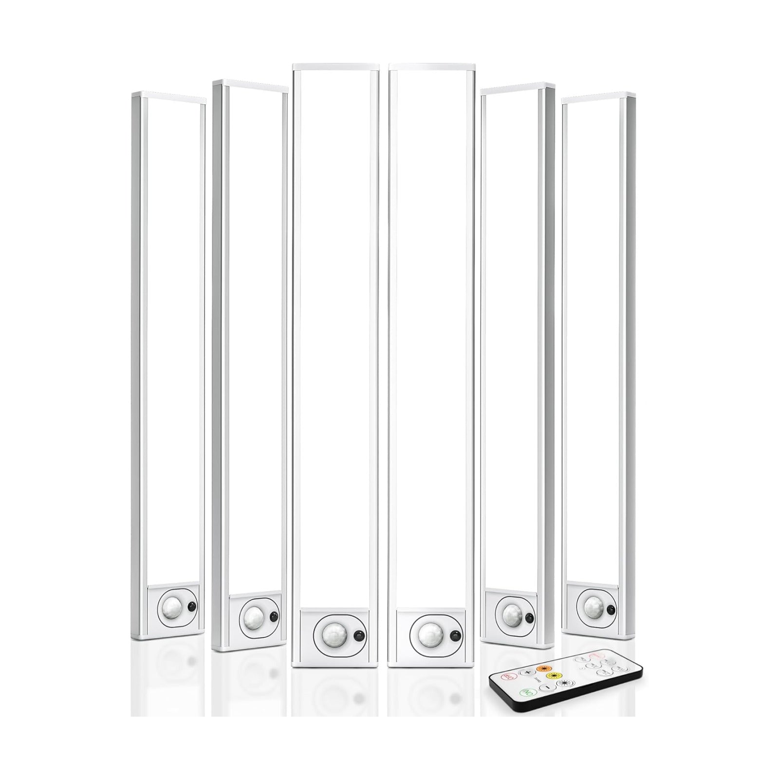 6Pack 16inch Under Cabinet Lighting, Rechargeable Motion Sensor Light Wireless Indoor, Dimmable 3 Color Temps Closet