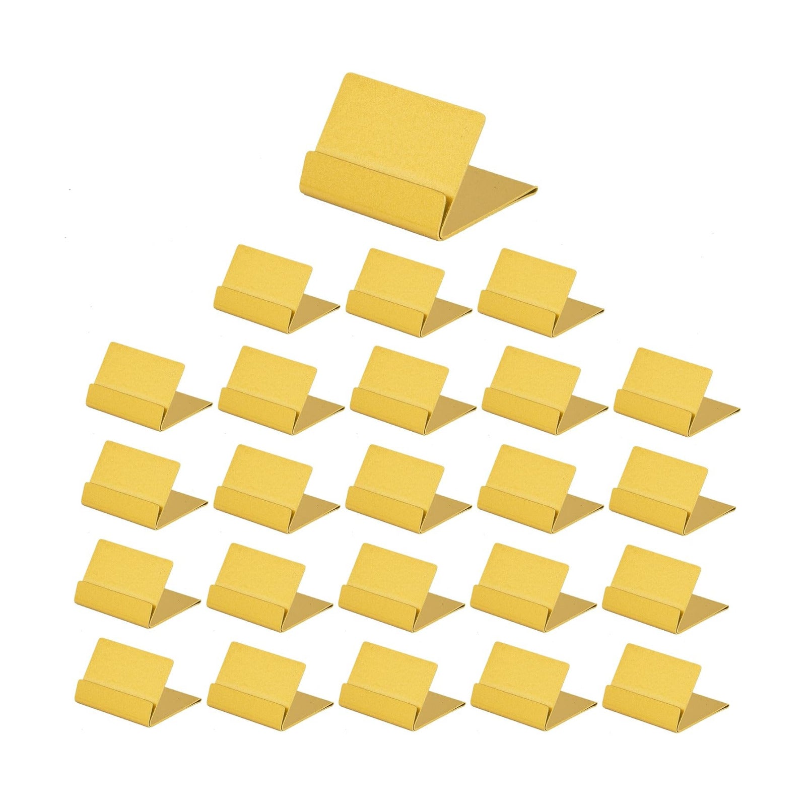 Gold Table Number Holders, 24 Pack Metal Place Card & Picture Holders | Steel Table Sign Holders,Ideal for Weddings