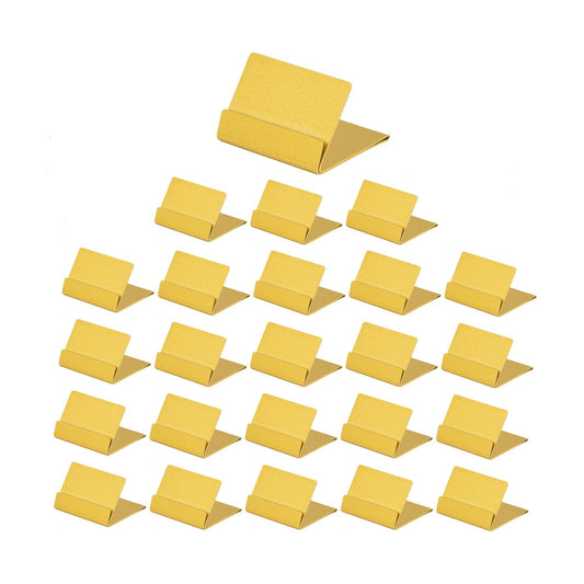 Gold Table Number Holders, 24 Pack Metal Place Card & Picture Holders | Steel Table Sign Holders,Ideal for Weddings