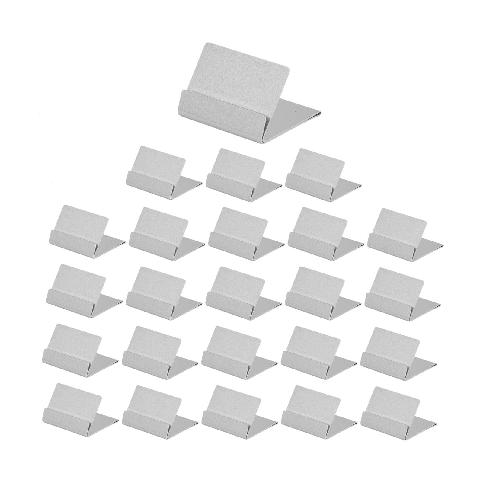 Urban Deco 24PK Table Card Holder Metal Place Card Holders Steel Card Holders for Photos, Food Signs, Memo Notes