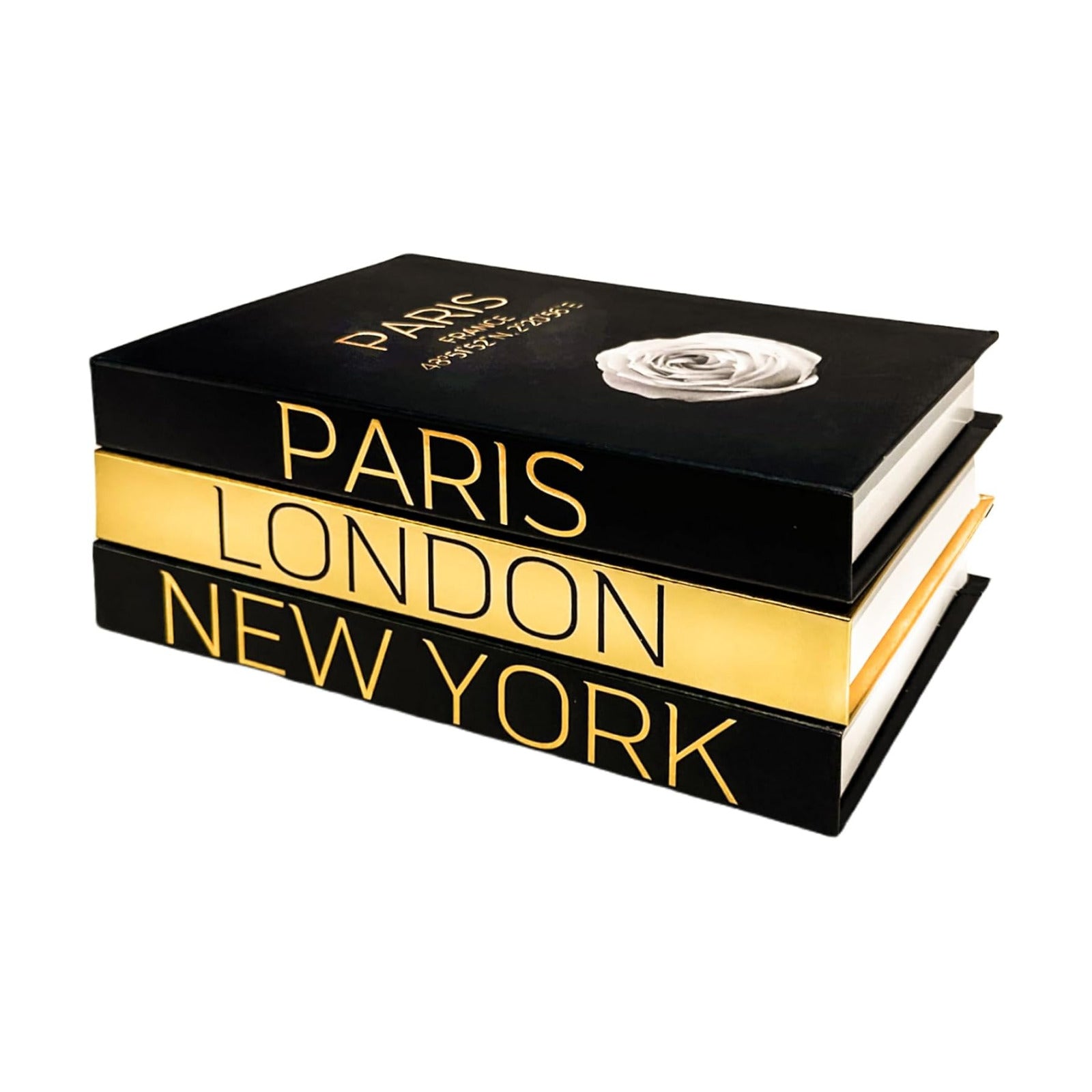 Decorative Hardcover Display Faux Books / Set of 3