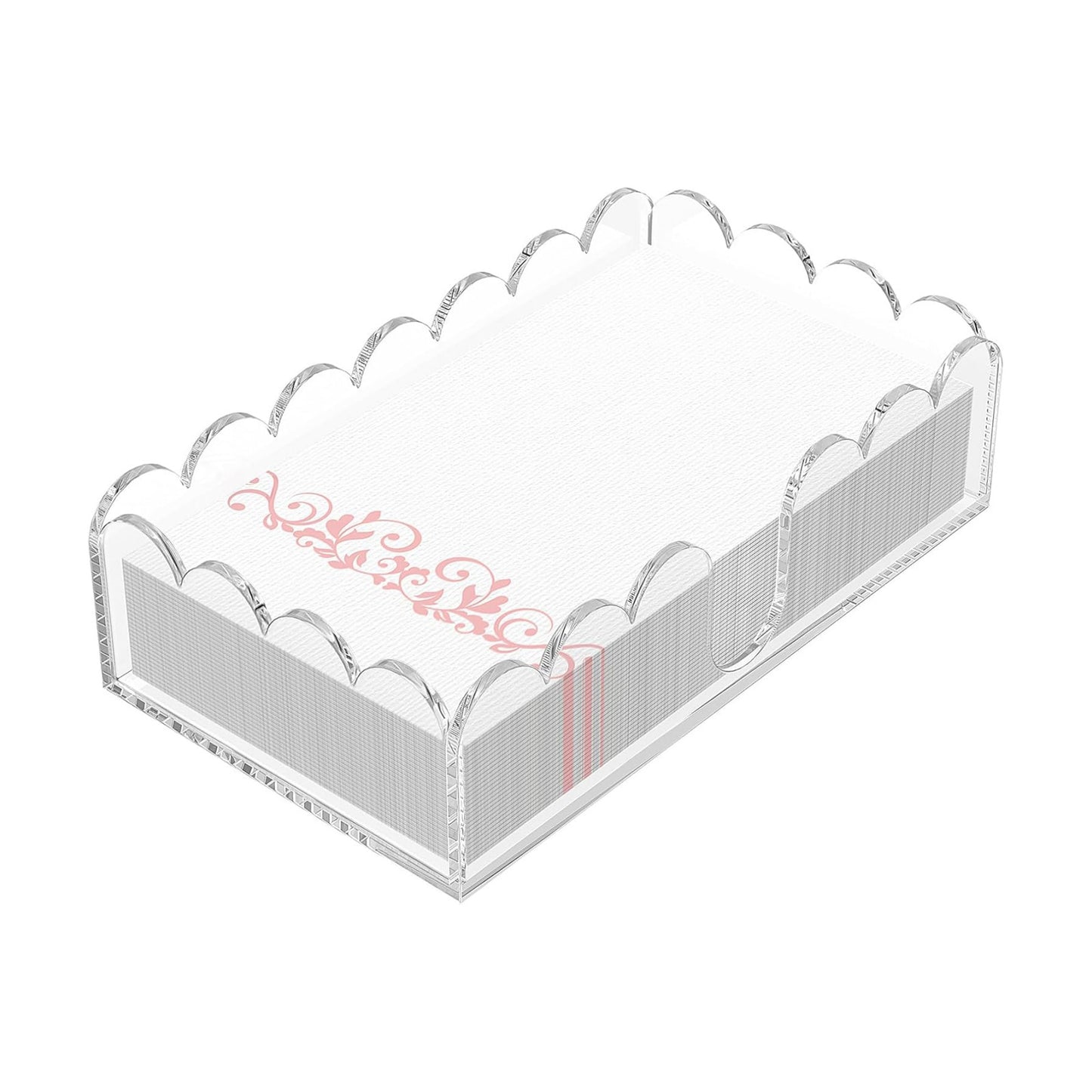 Acrylic Napkin Holder / Guest Towel Holder / Clear