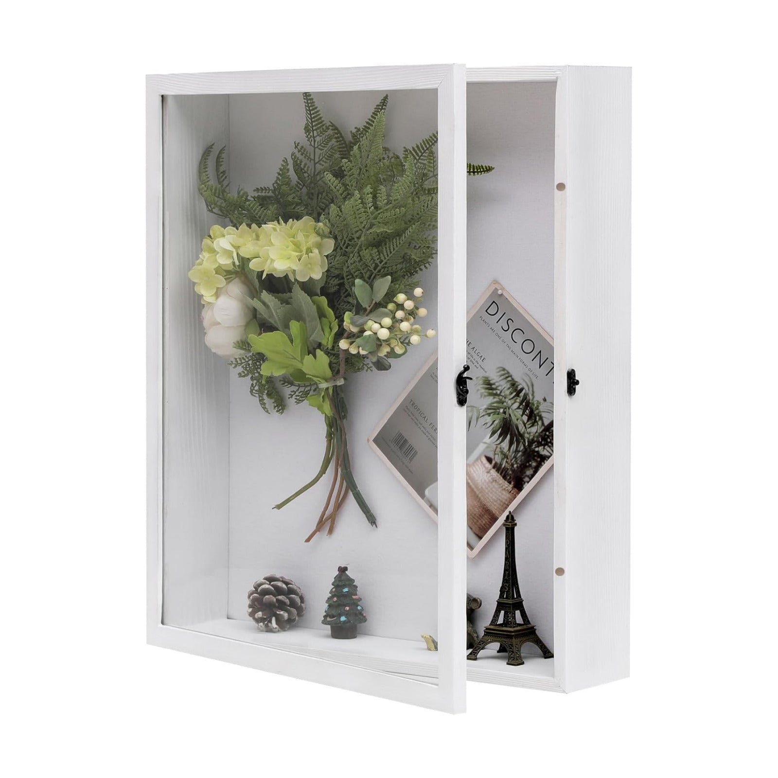 Muzilife 16x20 Large Shadow Box Pine Wood Picture Frame, 3.94 Deep, White | FSC-Certified Solid Pine | Tempered Glass