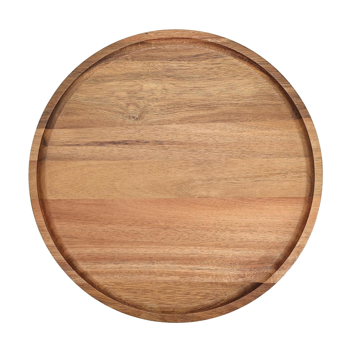 Round Wooden Serving Tray / Natural / 11 Inch / Set of 11