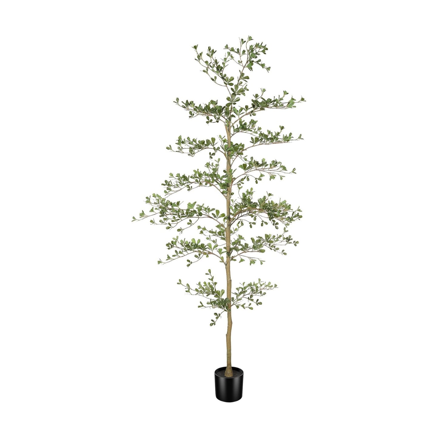 Faux Olive Tree / 7ft / Black / 7 Inch