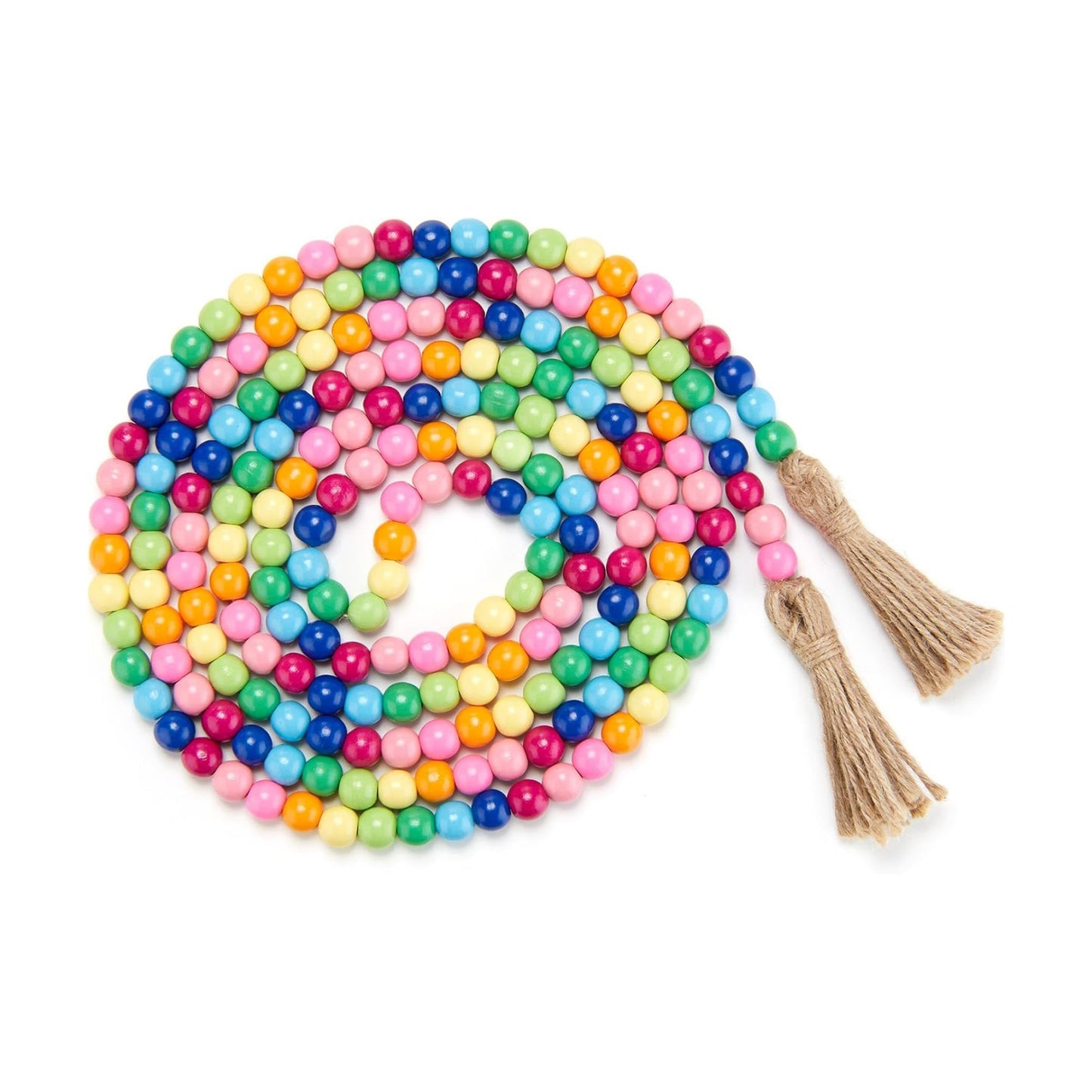 Wooden Bead Garland / Rainbow Color