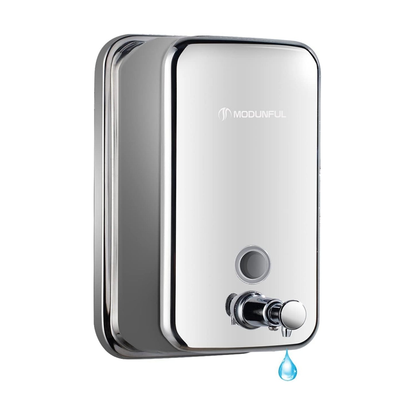 Stainless Steel Kitchen Soap Dispenser for Sink– 16.9oz Wall Mount Vertical | Anti-Leak Pump, Rust-Proof Brushed Nickel