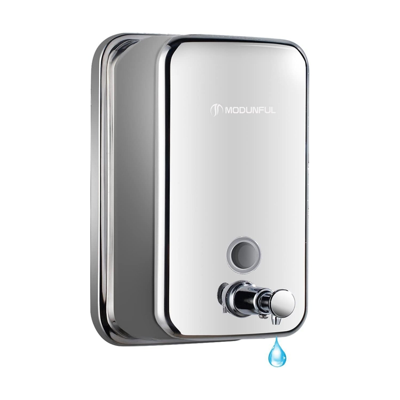Stainless Steel Kitchen Soap Dispenser for Sink– 16.9oz Wall Mount Vertical | Anti-Leak Pump, Rust-Proof Brushed Nickel
