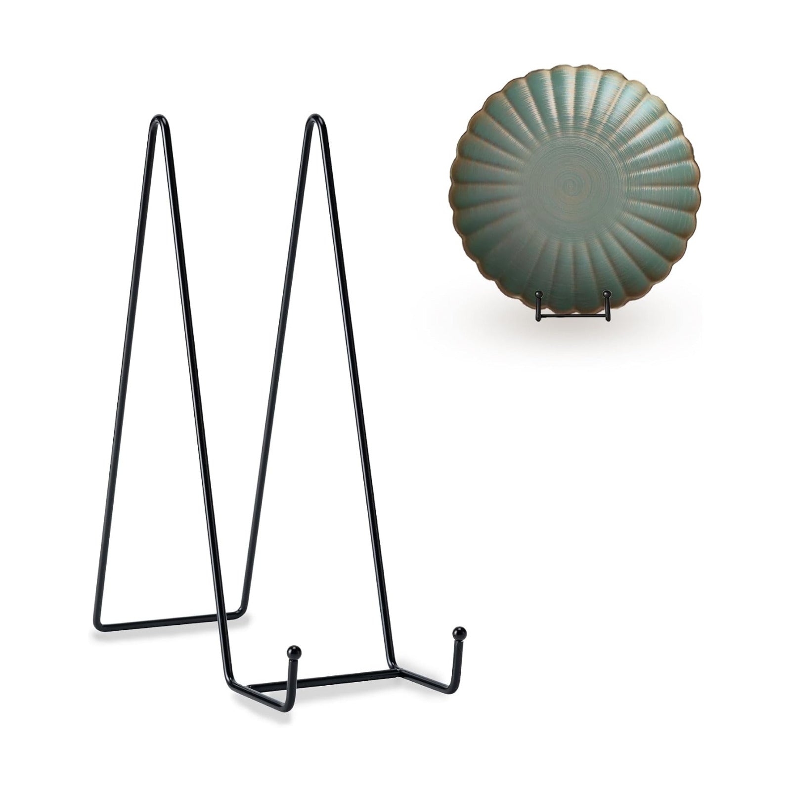Hoewina 3 Pack 12 Inch Plate Stands for Display, Plate Holder Display Stand | Metal Frame holder stand for Book