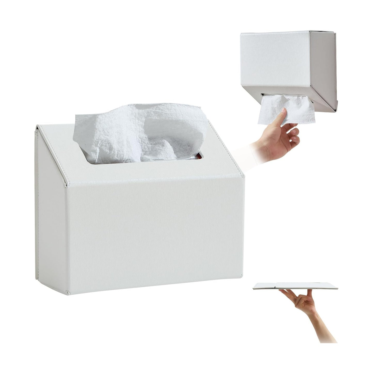 Hand Towel Box Cover Holder / Plain-polar Ice / Plain Style