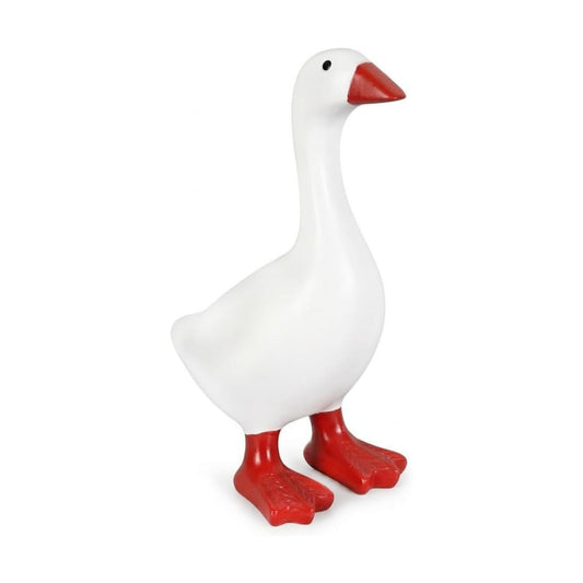 Mini Desktop Goose Statue Decor / White 7 Inch / Small / 7 Inch