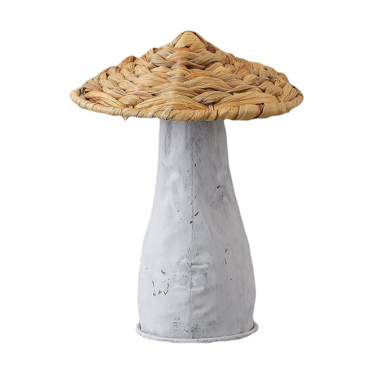 Farmhouse Small Woven Mushrooms Garden Decor / Style 2 / 8 Inch