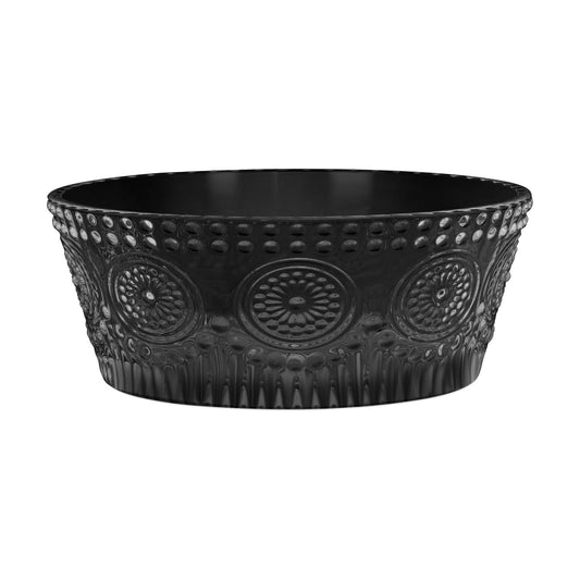 Vintage-Inspired Glass Serving Bowl
