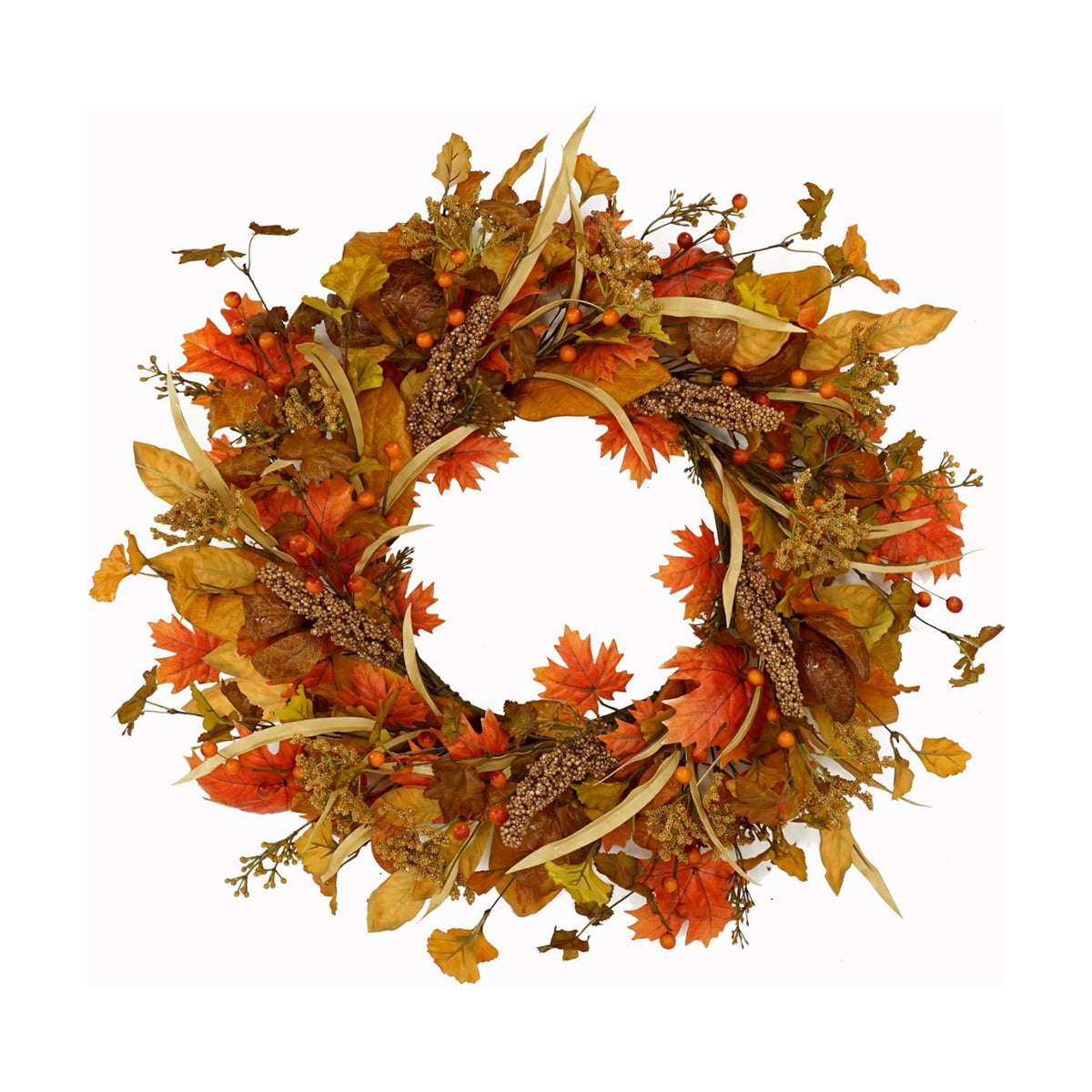 AMF0RESJ Fall Wreaths for Front Door Autumn Door Wreath for Home Decor