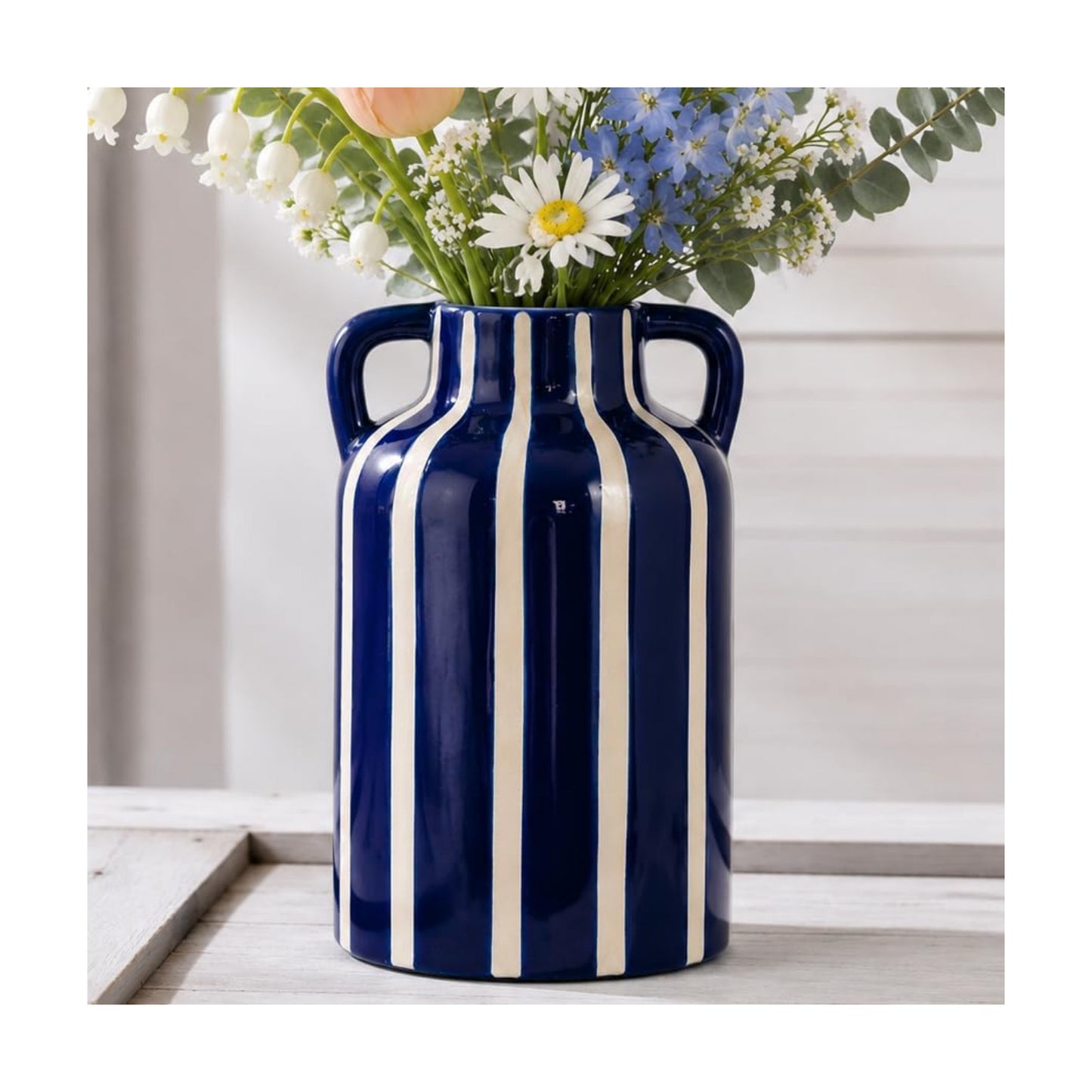 Blue Ceramic Vase / Blue and White 1