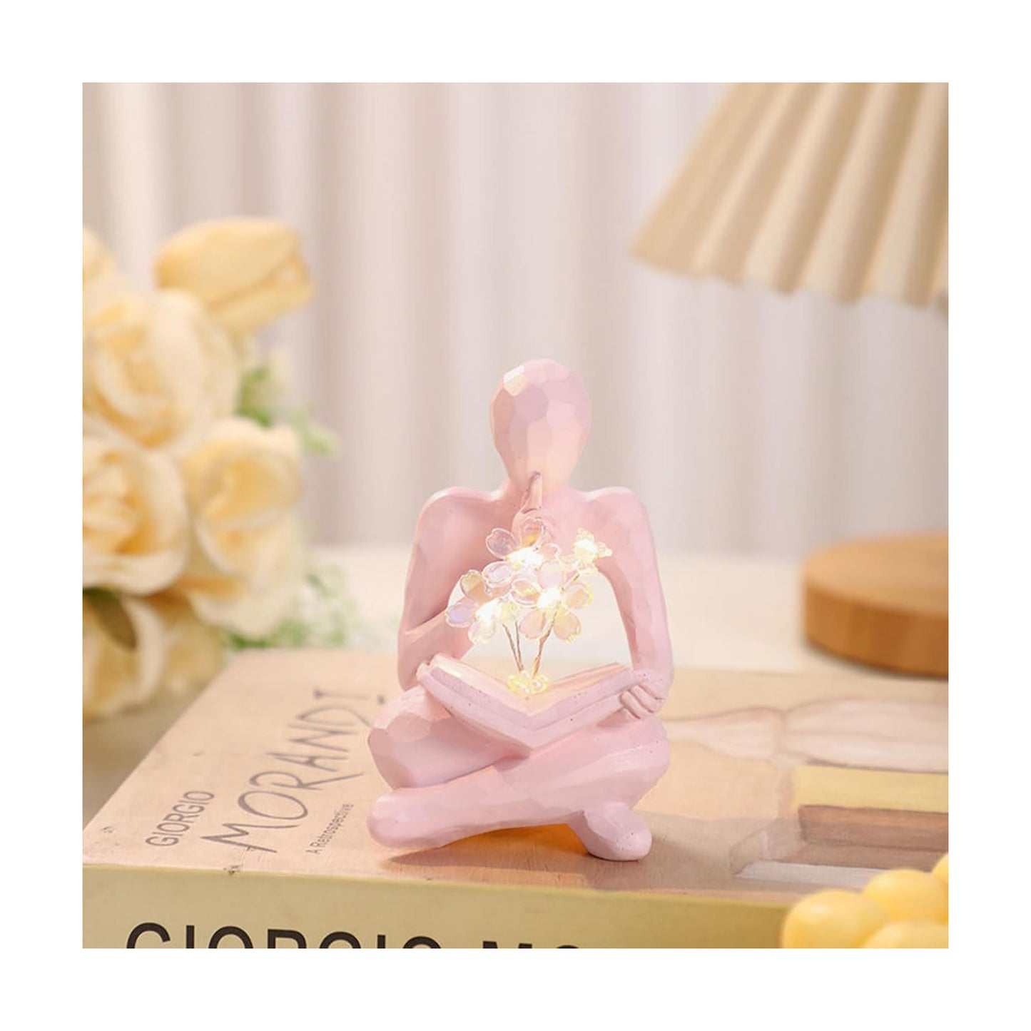 Sakura Night Light Aesthetic Lamp Sculptures Bookshelf Decor Aesthetic / Pink - Sakura