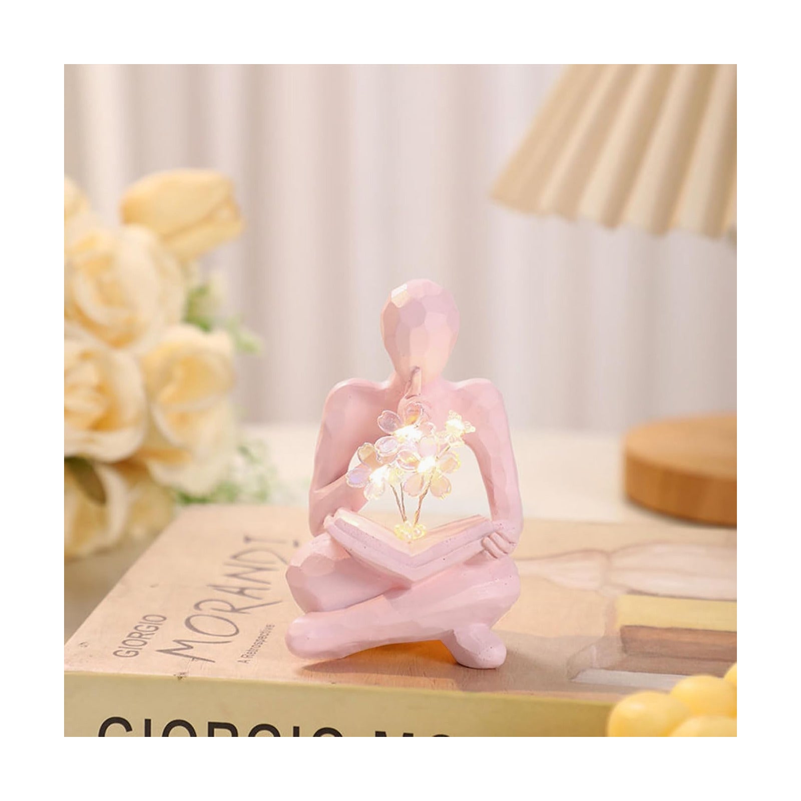 Sakura Night Light Aesthetic Lamp Sculptures Bookshelf Decor Aesthetic / Pink - Sakura