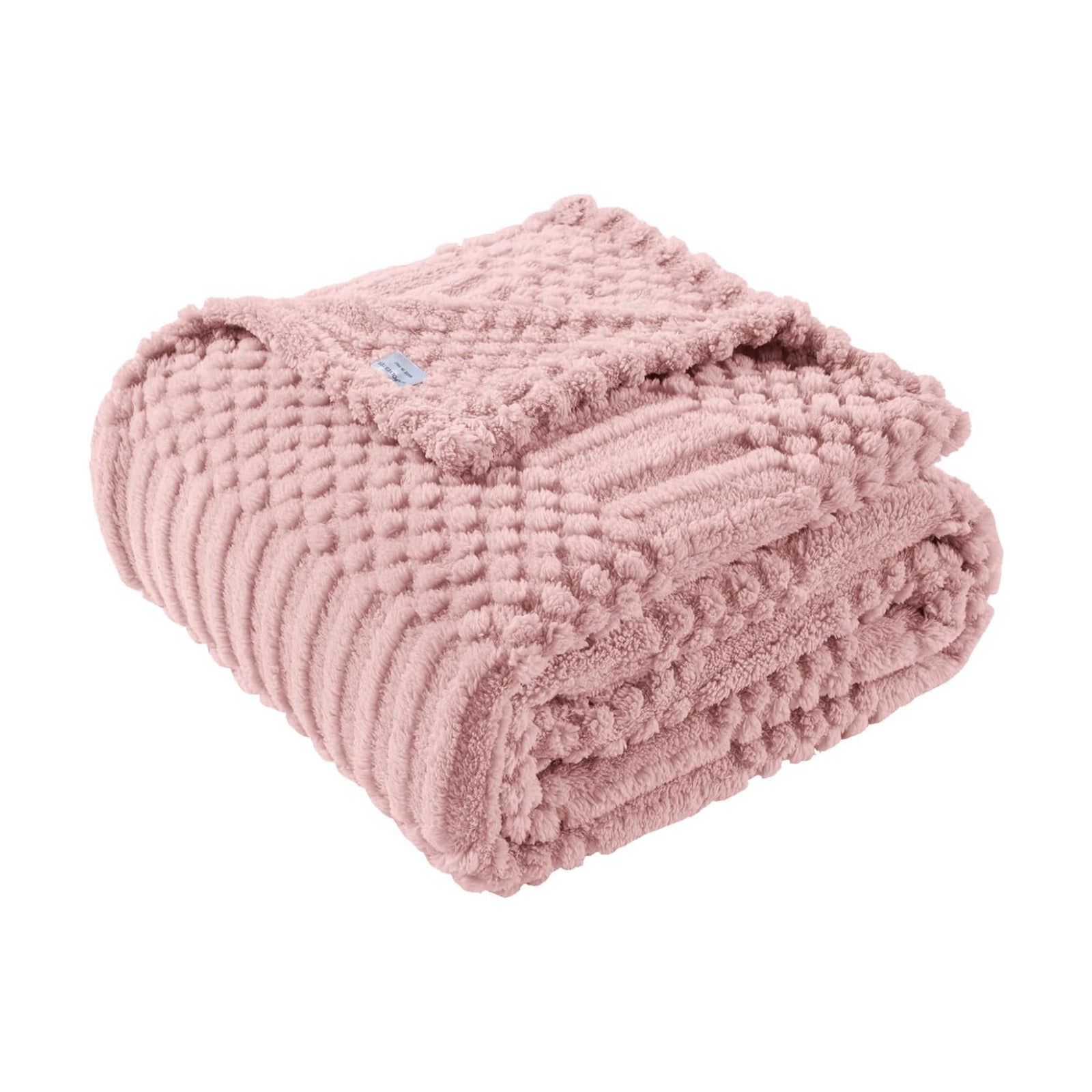 Pink Throw Blanket - Soft & Fluffy Fleece, Cute & Aesthetic, Perfect for Sofa, Couch, Chair, Bed, Living Room &