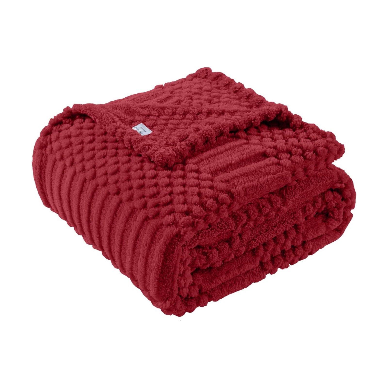 Red Throw Blanket - Soft & Fluffy Fleece, Cute & Aesthetic, Perfect for Sofa, Couch, Chair, Bed, Living Room & Bedroom