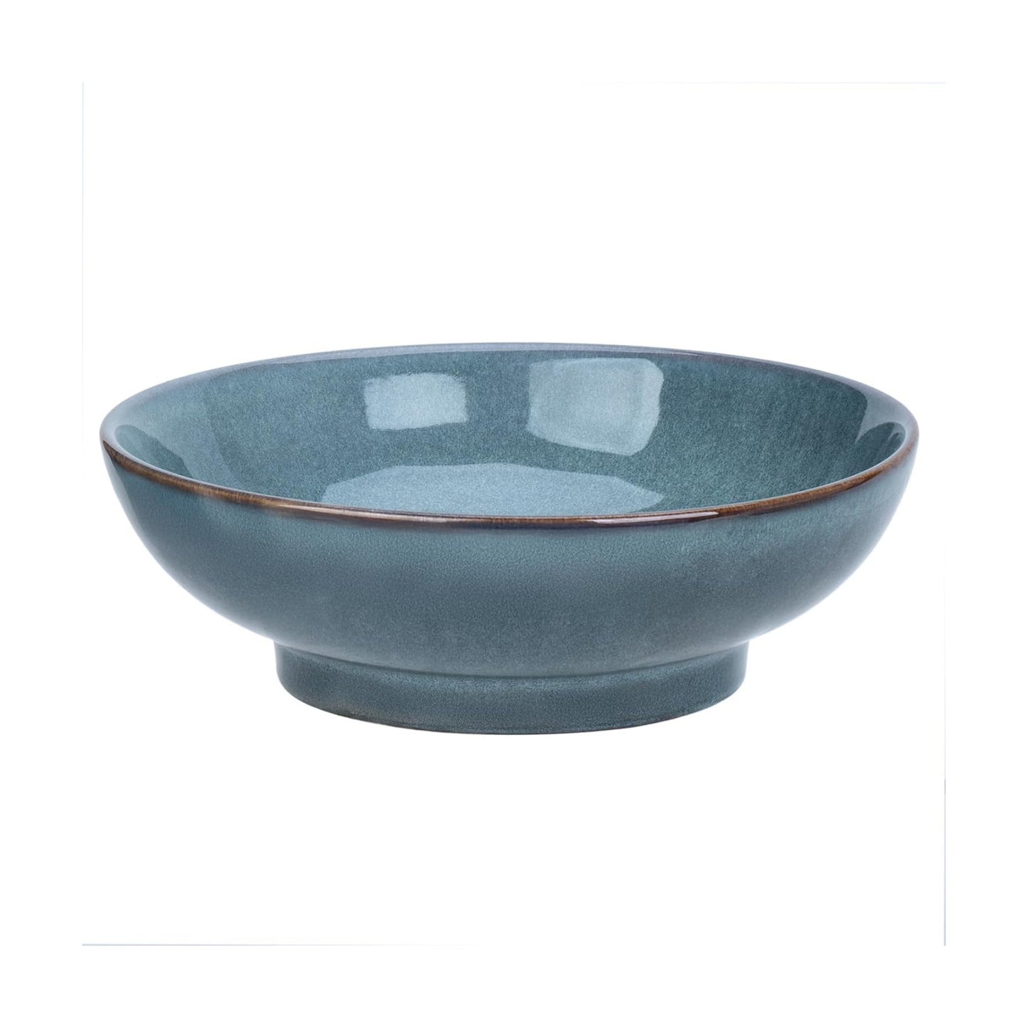 Ceramic Fruit Bowl / Ocean Blue