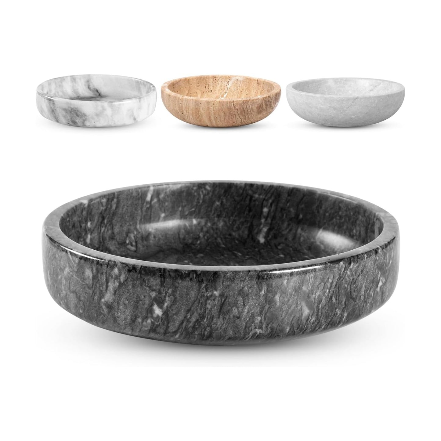 Marble Decorative Bowl / Natural Black - Marble