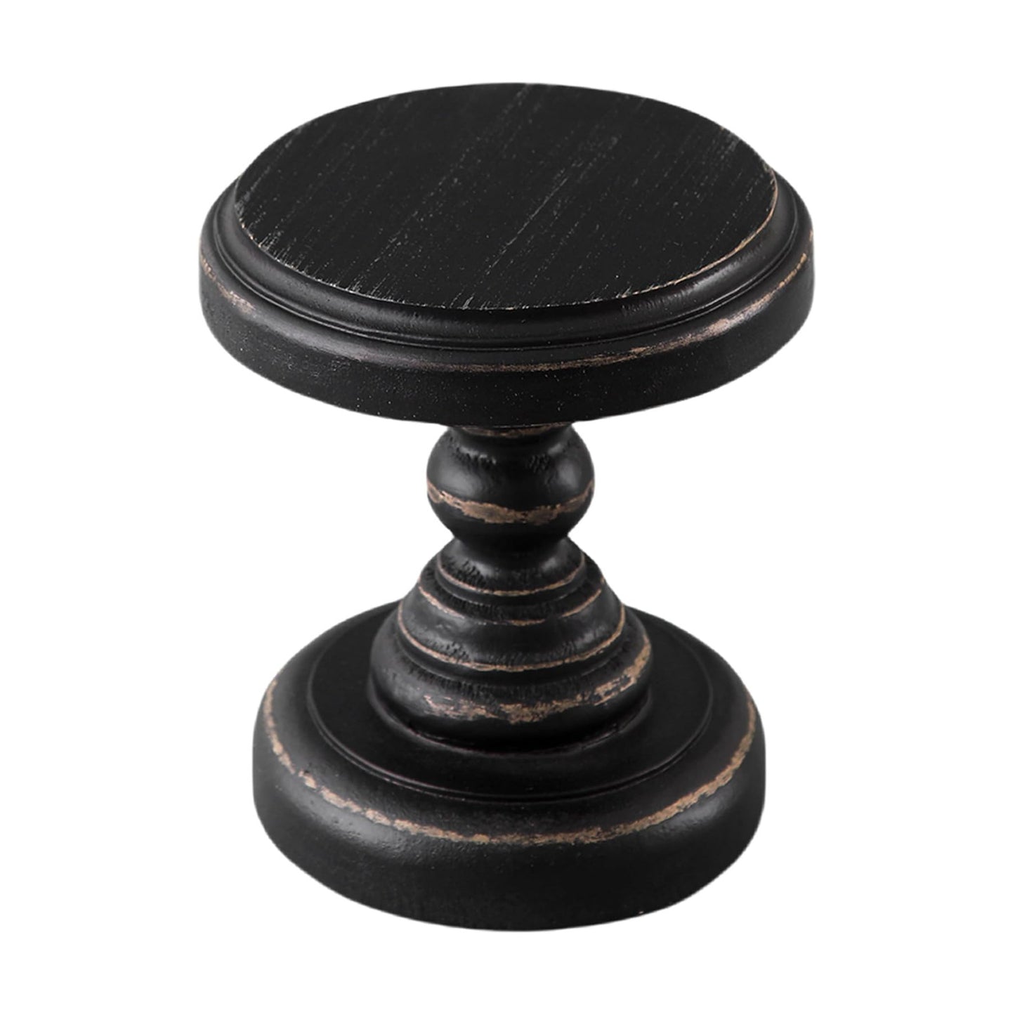 Rustic Small Pedestal Stand/Planter Stands / Black