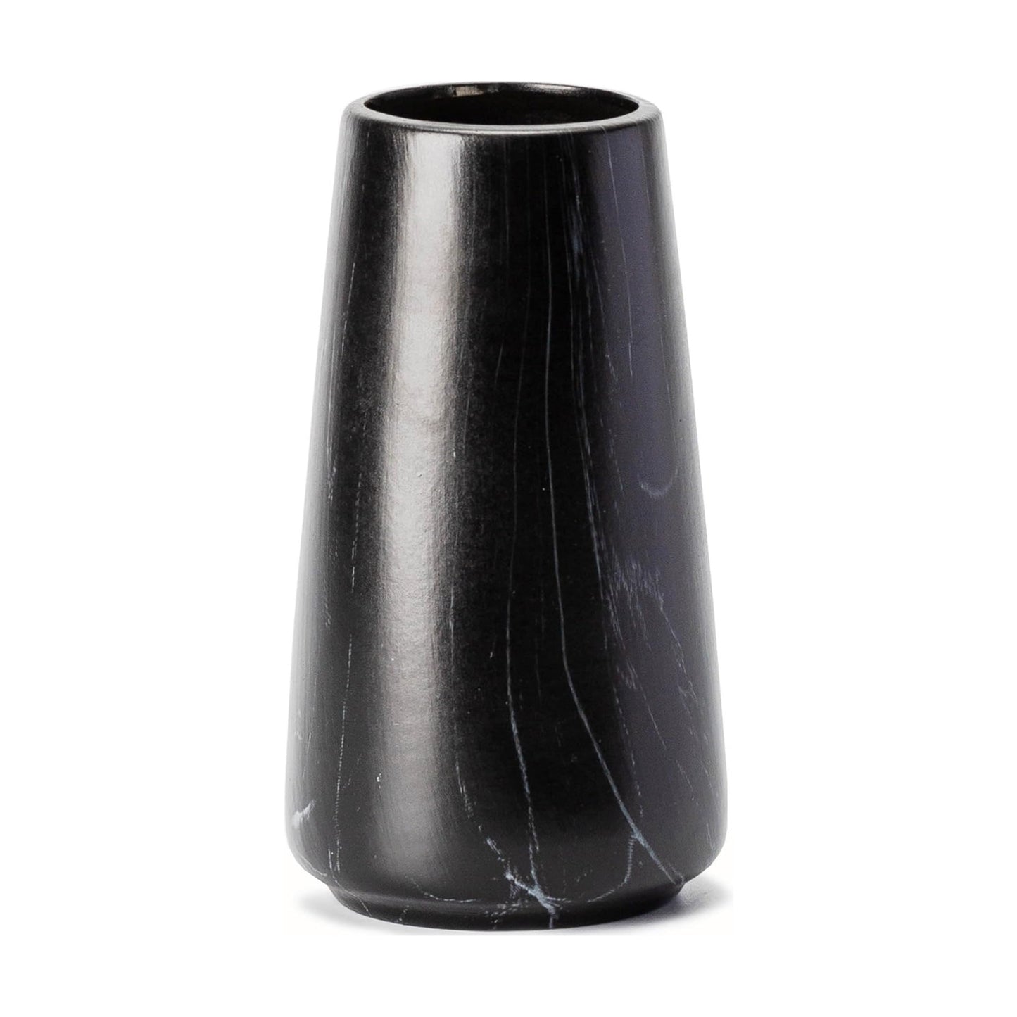 6" Simple Modern Ceramic Vases for Flower/Pampas Grass / Marble Black / Small