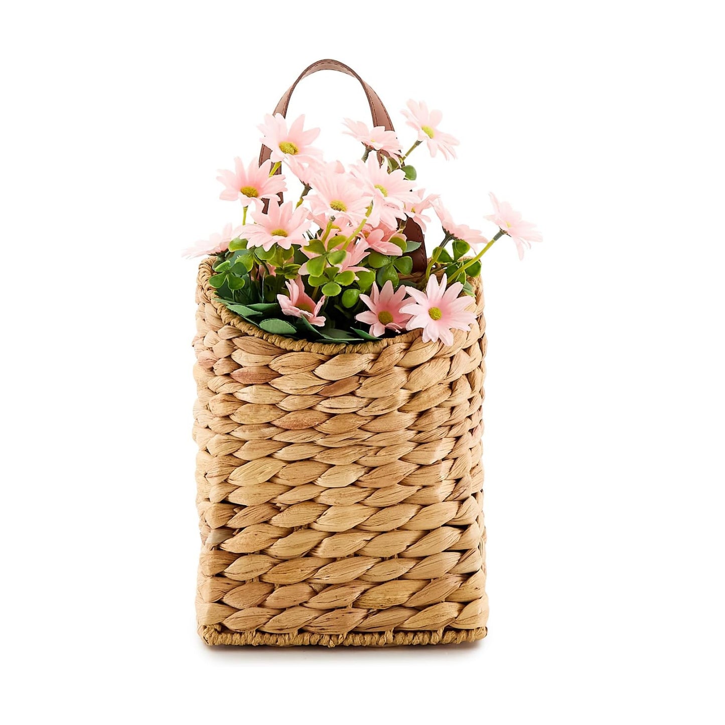 Wall Hanging Pocket Basket Portable Storage Basket Decorative Boho Mounted / Water Hyacinth
