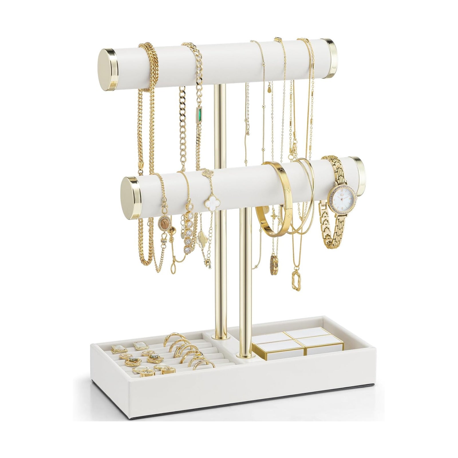 Tray / Bracelet Holder / White / 2 Tier